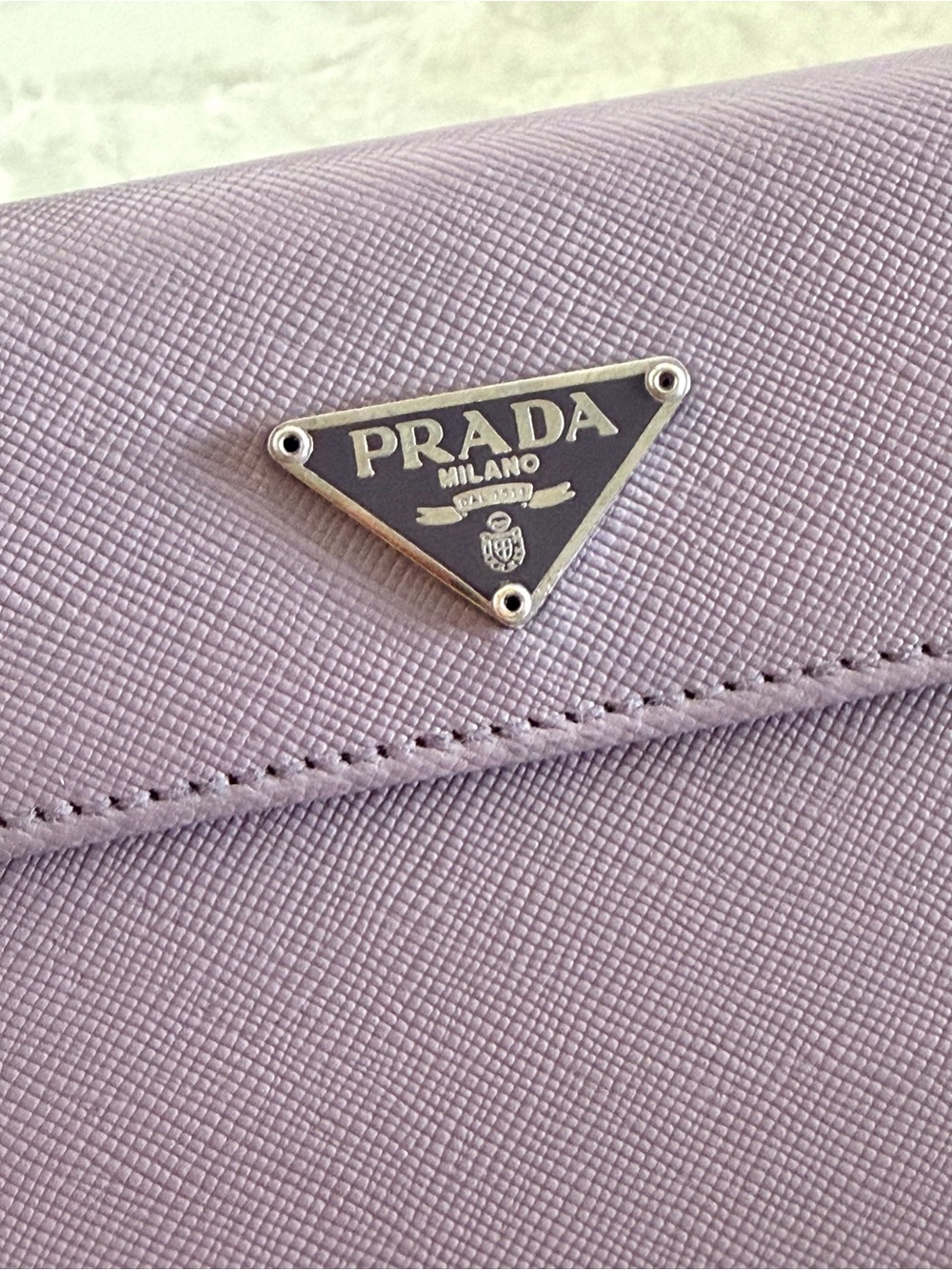 Prada Purple Leather Compact Wallet - Picture 10 of 13